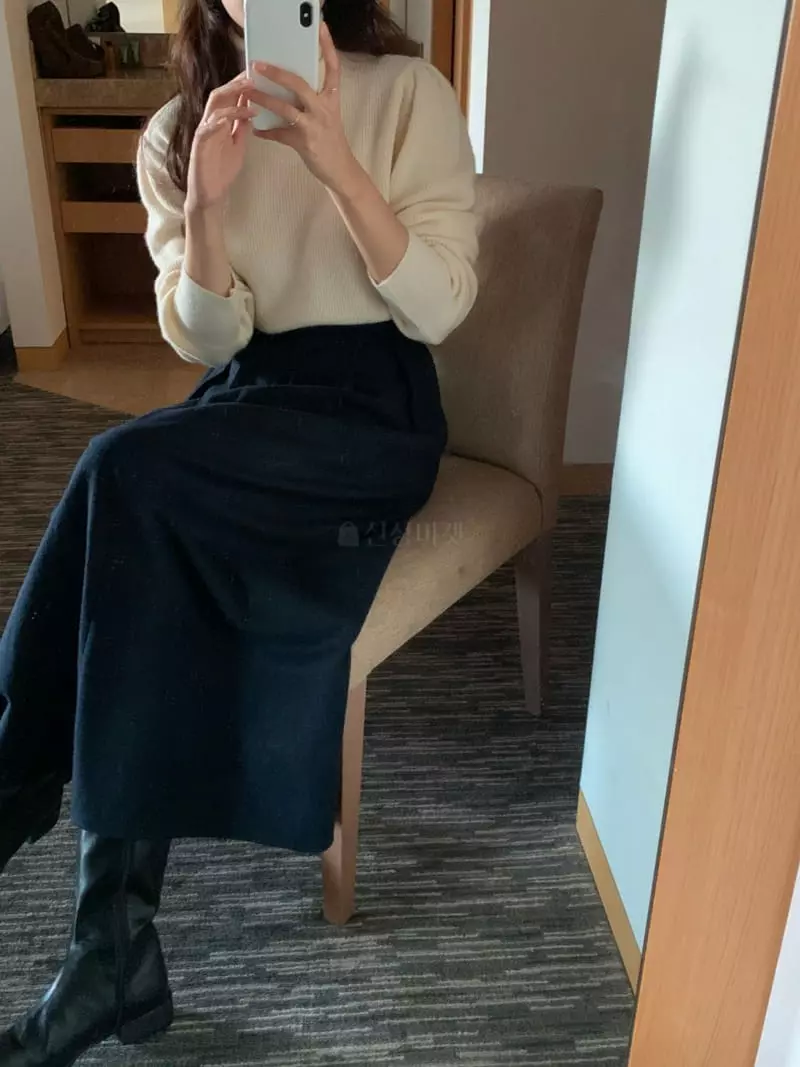 Renouveau - Korean Women Fashion - #momslook - Nichole Skirt - 9