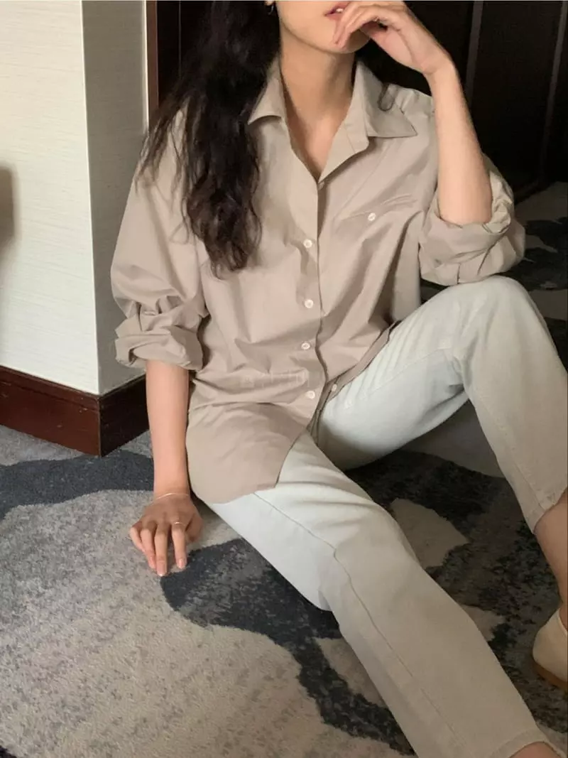 Renouveau - Korean Women Fashion - #momslook - Gogo Pocket Shirt - 6