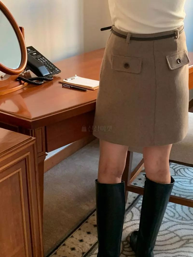 Renouveau - Korean Women Fashion - #momslook - Pocket Skirt - 10