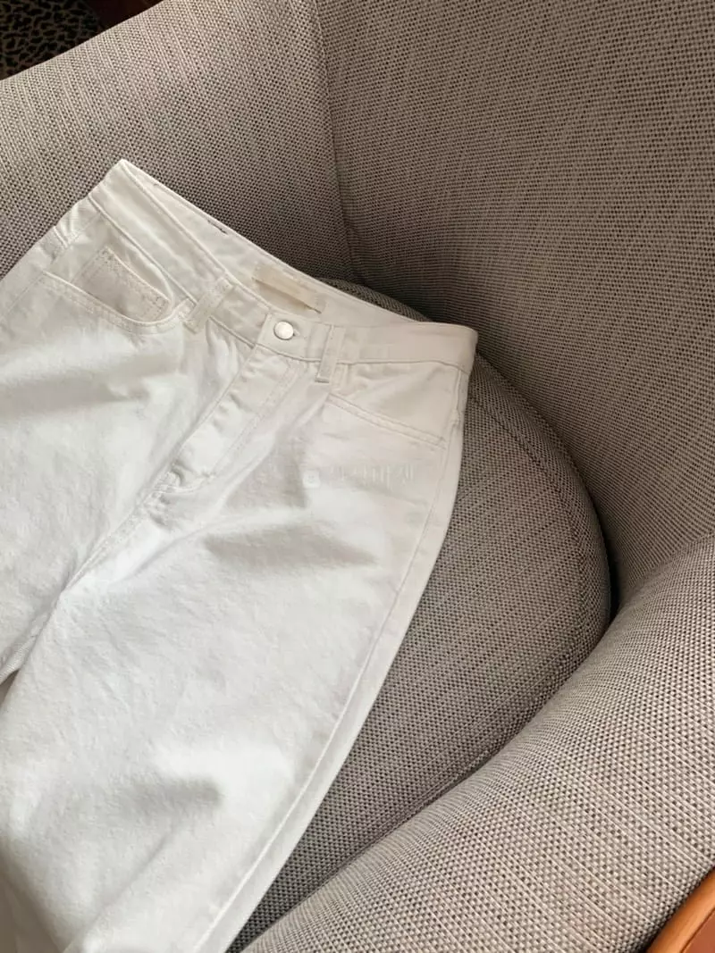 Renouveau - Korean Women Fashion - #momslook - Cream Jeans - 10