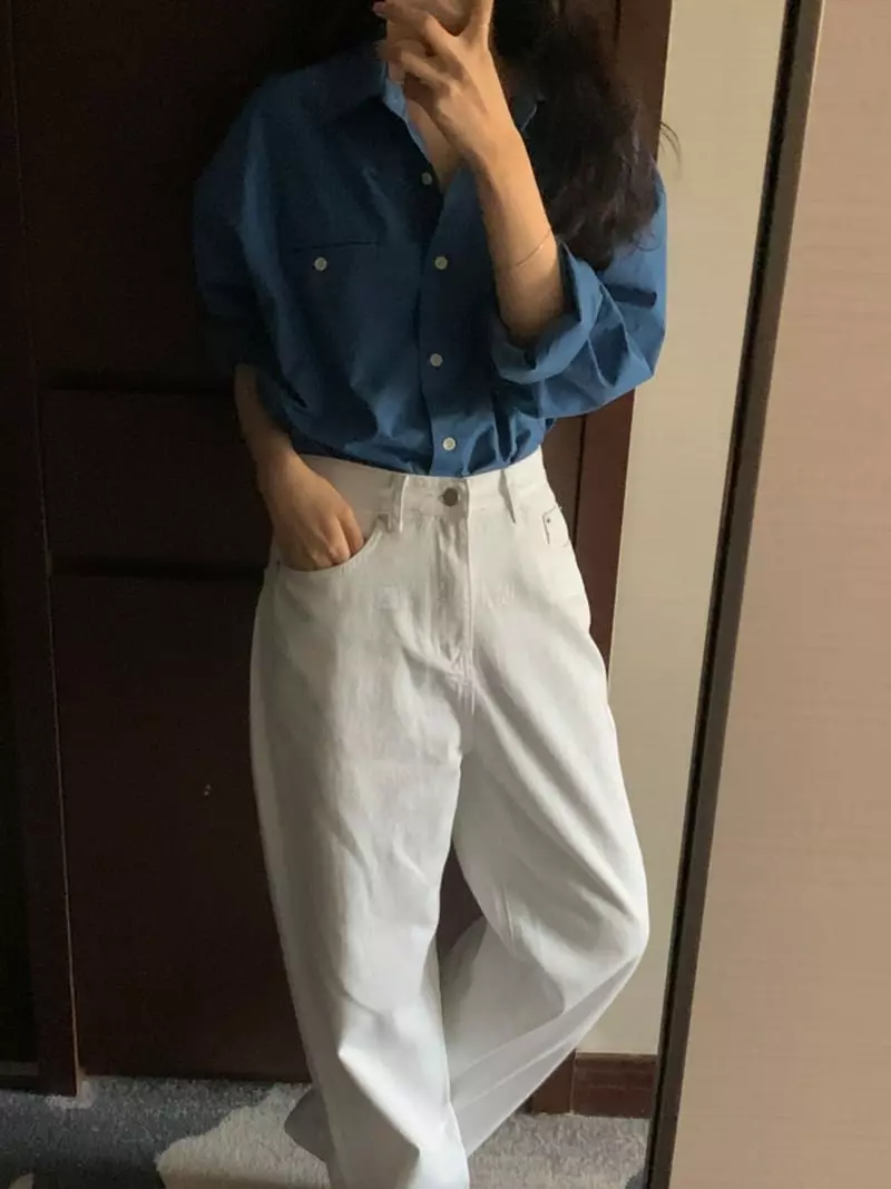 Renouveau - Korean Women Fashion - #shopsmall - Gogo Pocket Shirt - 3