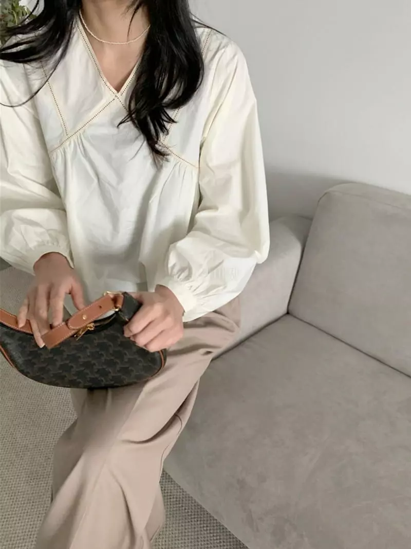 Renouveau - Korean Women Fashion - #romanticstyle - Coc Blouse - 4