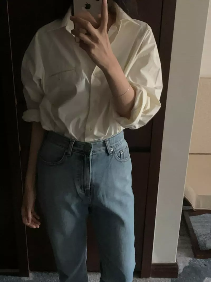 Renouveau - Korean Women Fashion - #shopsmall - Gogo Pocket Shirt - 4