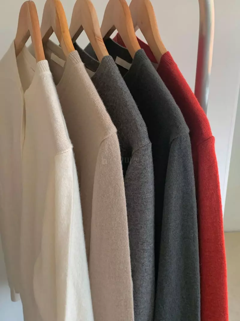 Renouveau - Korean Women Fashion - #thatsdarling - Cashmere Knit Tee - 2