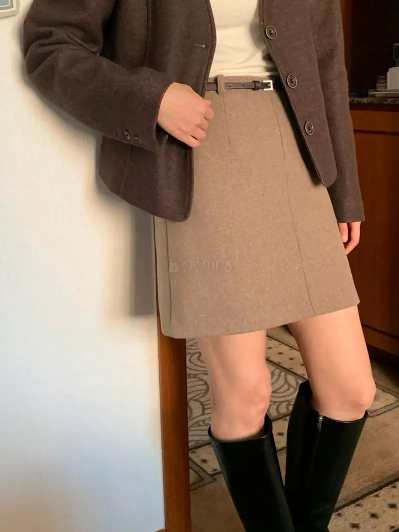 Renouveau - Korean Women Fashion - #thelittlethings - Pocket Skirt - 9