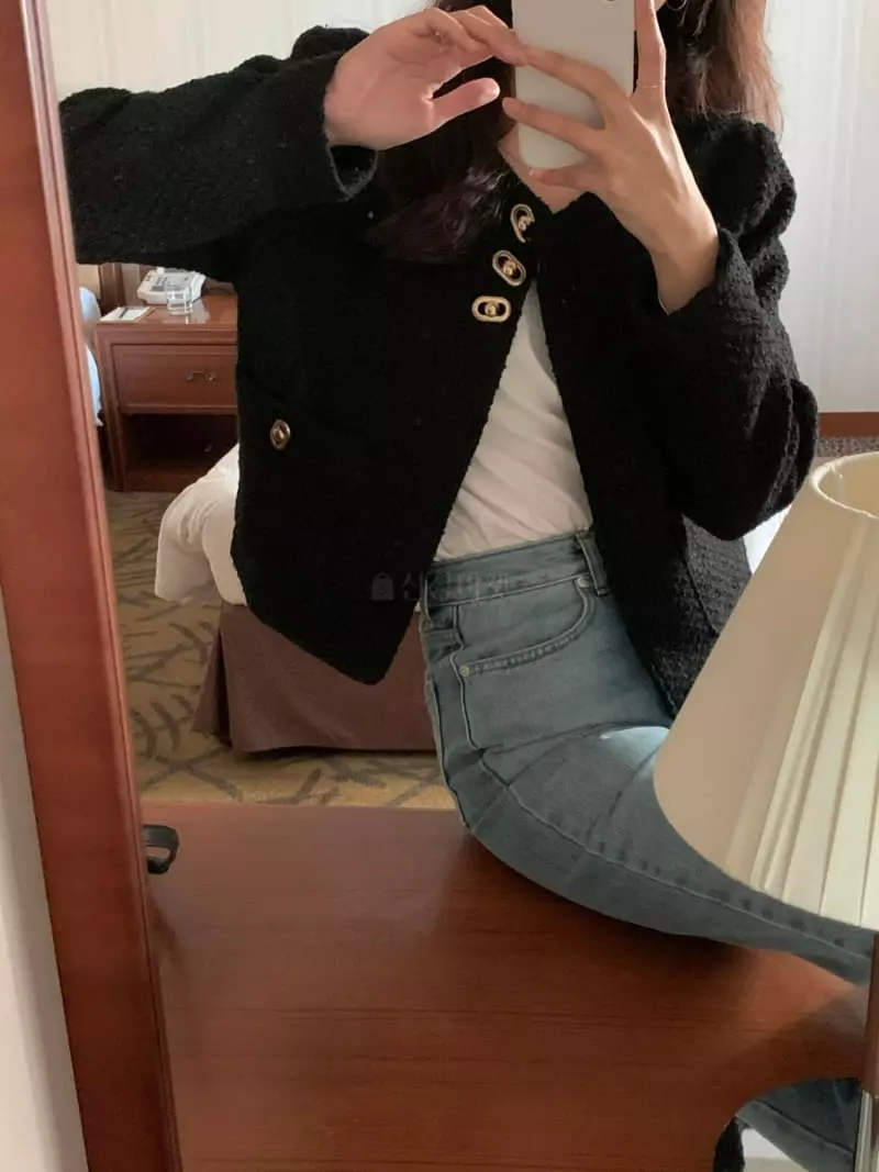 Renouveau - Korean Women Fashion - #vintageinspired - Bene Twid Jacket - 10