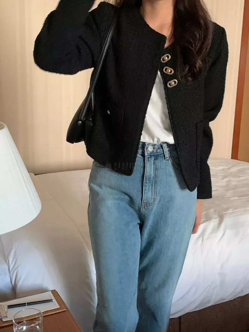 Renouveau - Korean Women Fashion - #vintagekidsstyle - Bene Twid Jacket - 11