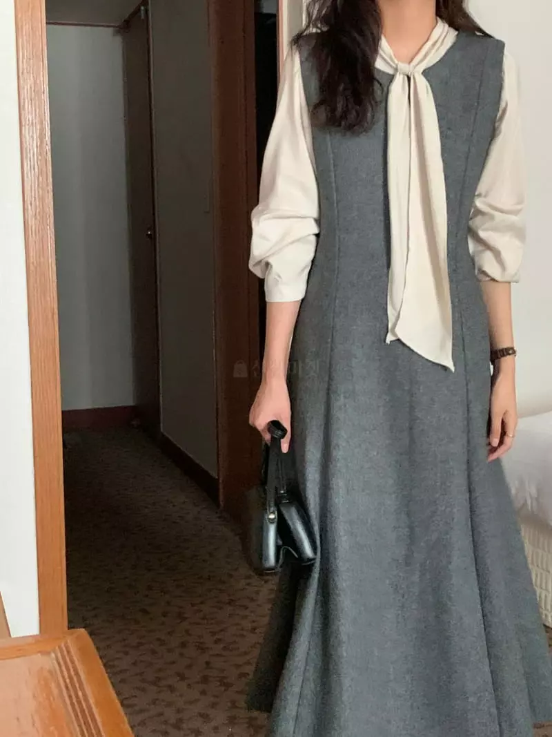 Renouveau - Korean Women Fashion - #womensfashion - Herringbone One-piece - 11