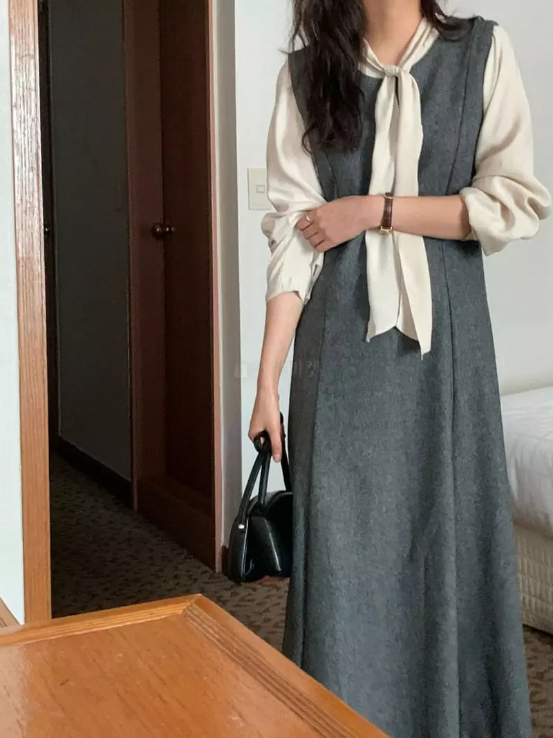 Renouveau - Korean Women Fashion - #womensfashion - Herringbone One-piece - 5