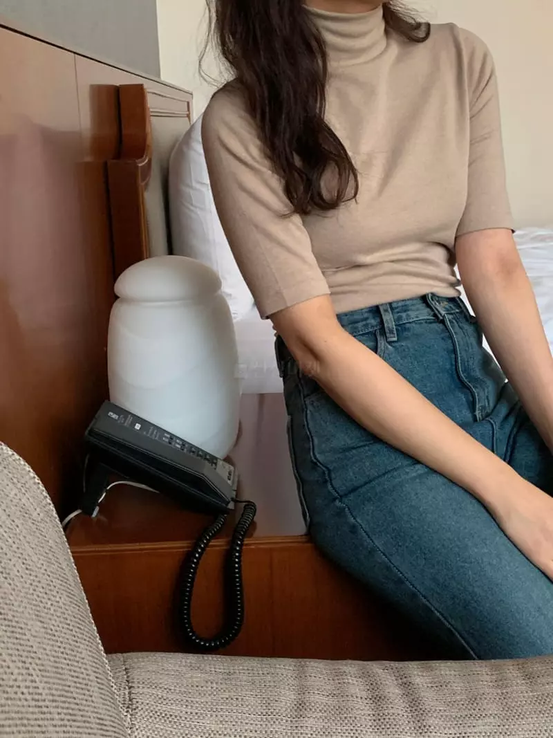 Renouveau - Korean Women Fashion - #womensfashion - Angora Turtleneck Tee