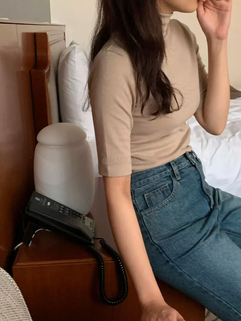 Renouveau - Korean Women Fashion - #womensfashion - Angora Turtleneck Tee - 11