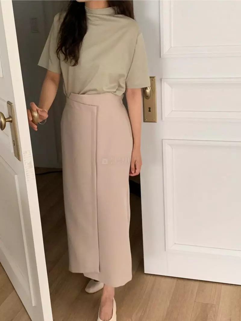 Renouveau - Korean Women Fashion - #momslook - Silet High Neck Tee - 4