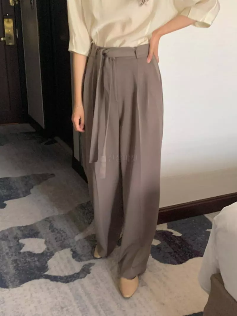 Renouveau - Korean Women Fashion - #womensfashion - Belt Pants - 3