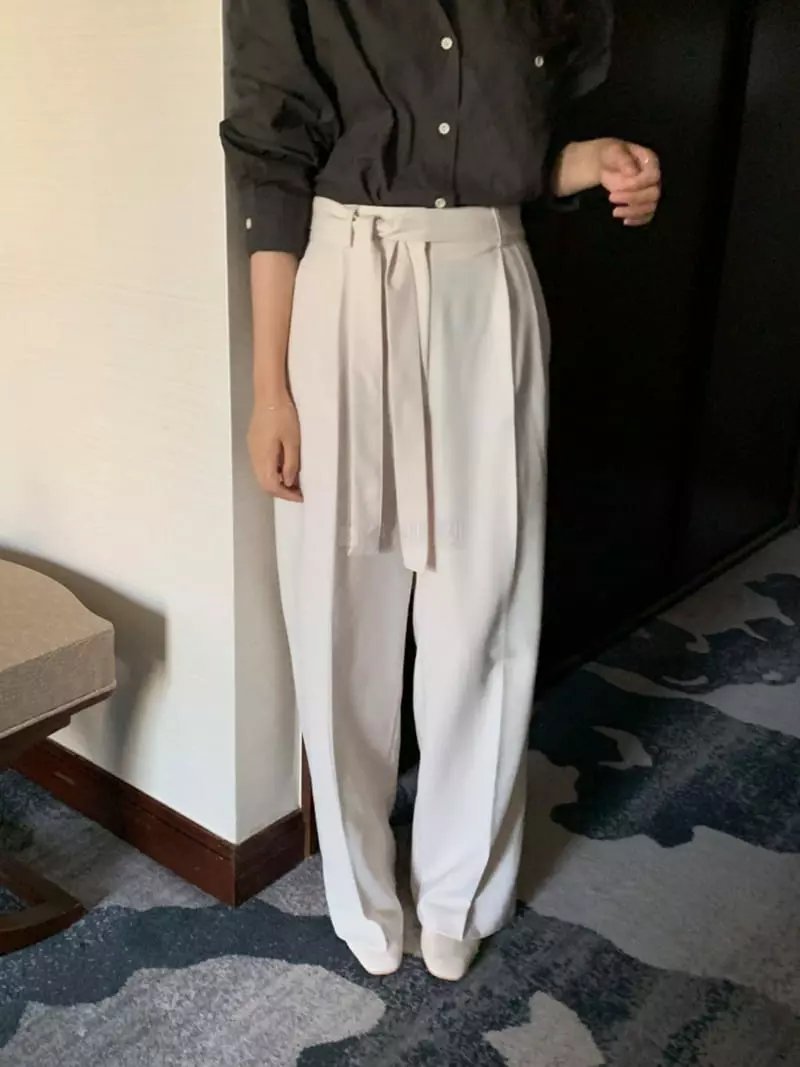 Renouveau - Korean Women Fashion - #womensfashion - Belt Pants - 5