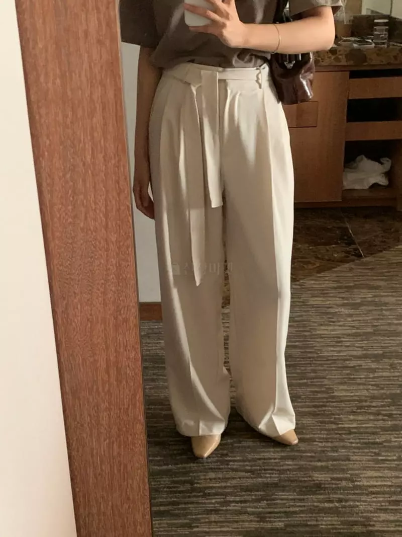 Renouveau - Korean Women Fashion - #womensfashion - Belt Pants - 7