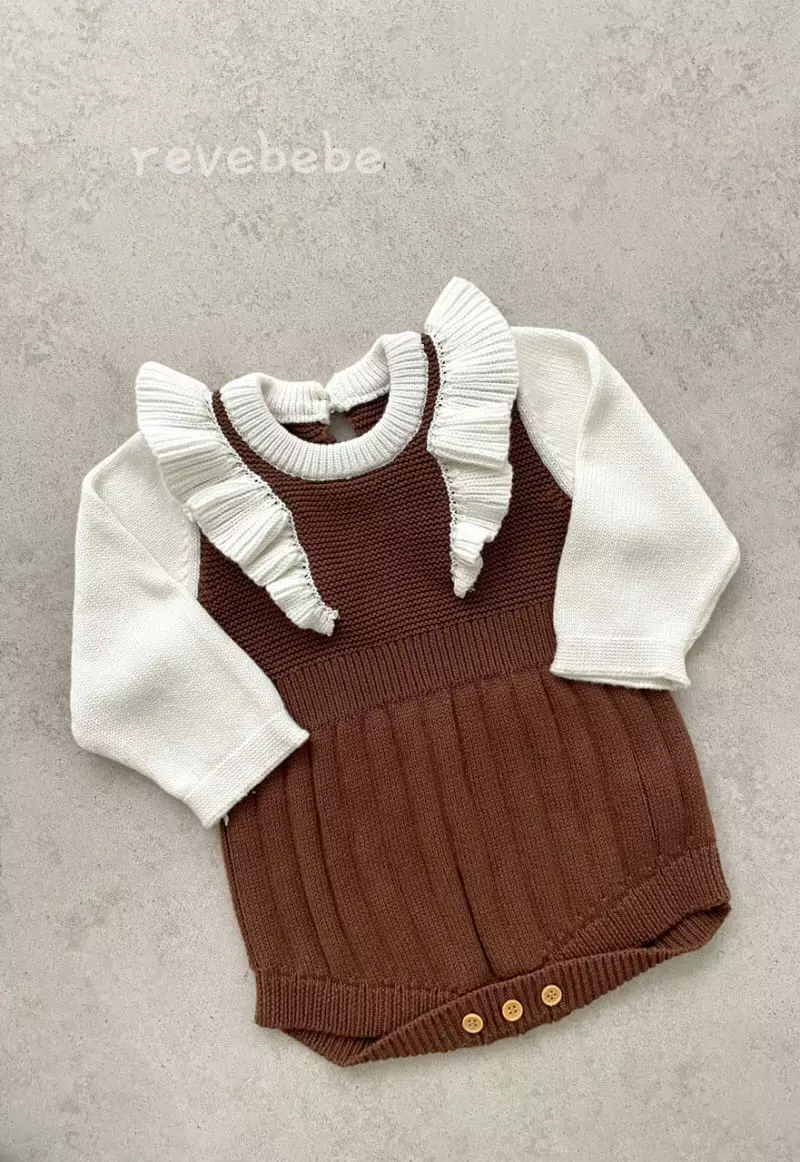 Reve Kid - Korean Baby Fashion - #smilingbaby - Frill Knit Bodysuit - 4