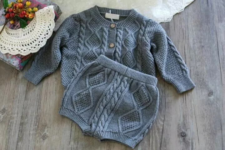 Reve Kid - Korean Baby Fashion - #babyclothing - Beeb Cardigan Set