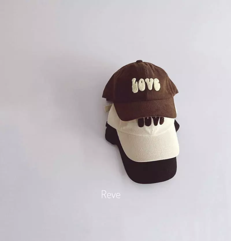 Reve Kid - Korean Baby Fashion - #babyoutfit - Love Coduroy Ball Cap