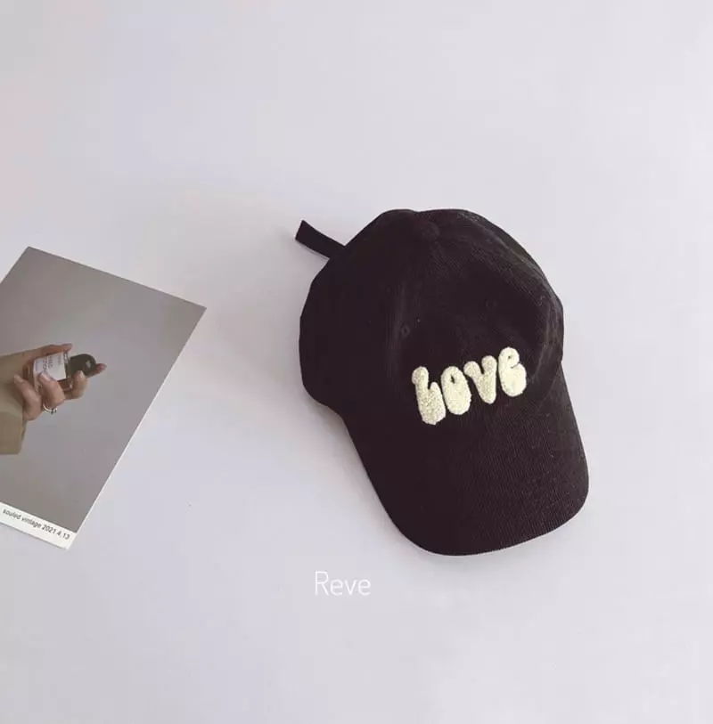 Reve Kid - Korean Baby Fashion - #onlinebabyboutique - Love Coduroy Ball Cap - 4