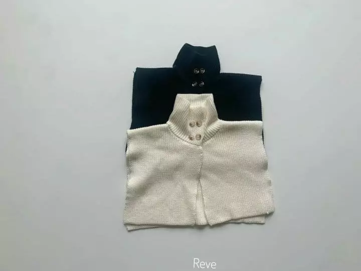 Reve Kid - Korean Children Fashion - #Kfashion4kids - Knit Neck Cape - 2