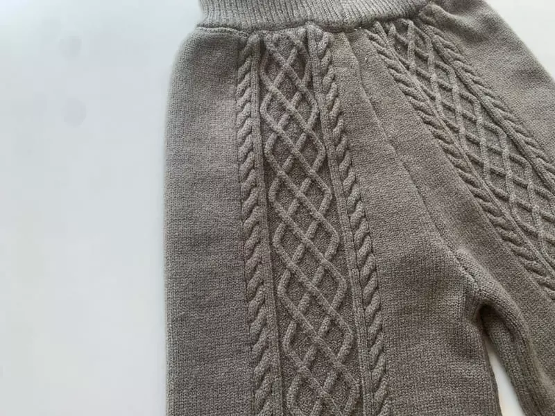 Reve Kid - Korean Children Fashion - #childofig - Unbal Knit Hoody Set - 5