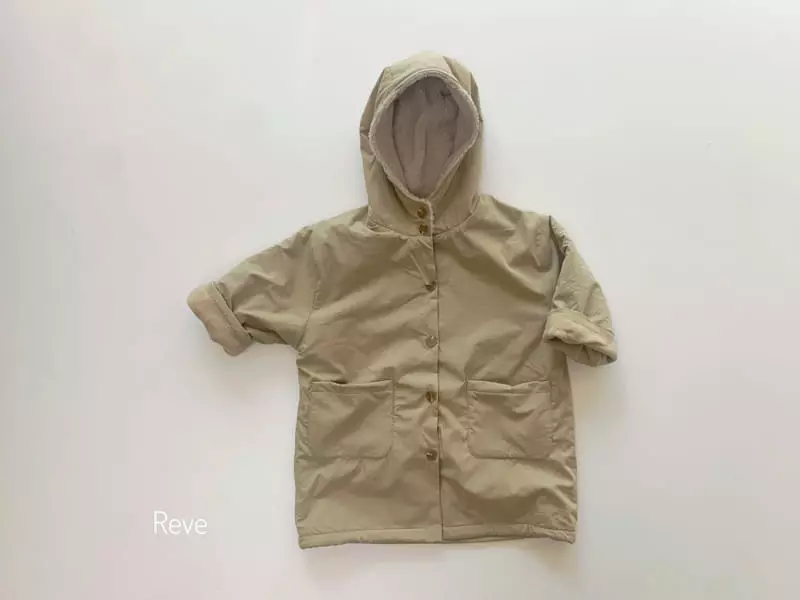 Reve Kid - Korean Children Fashion - #childofig - Reversible Hoody Field Jacket - 4