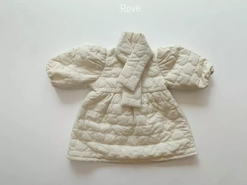 Reve Kid - Korean Children Fashion - #childrensboutique - Quilting One-piece - 3