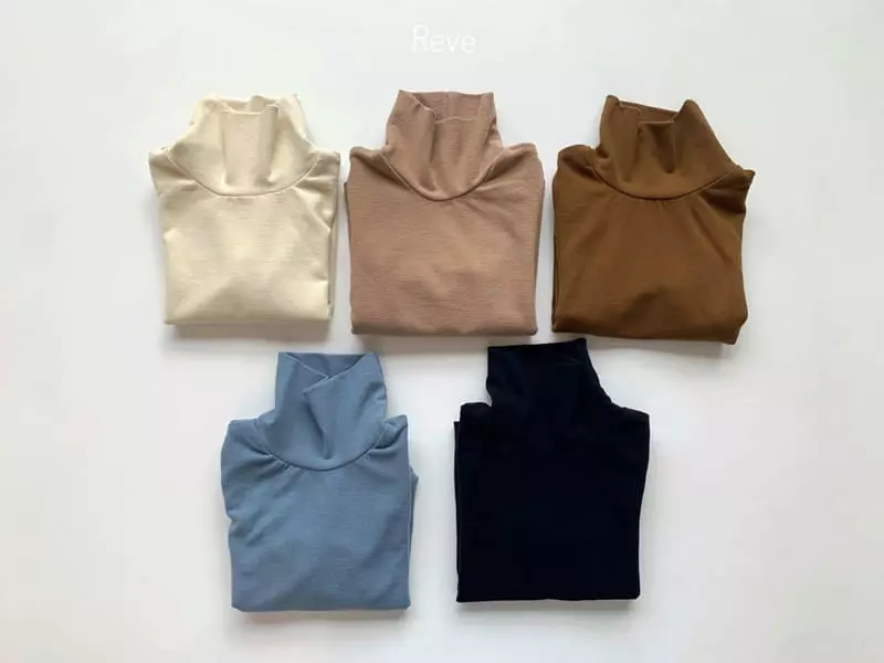 Reve Kid - Korean Children Fashion - #designkidswear - Turtleneck Tee