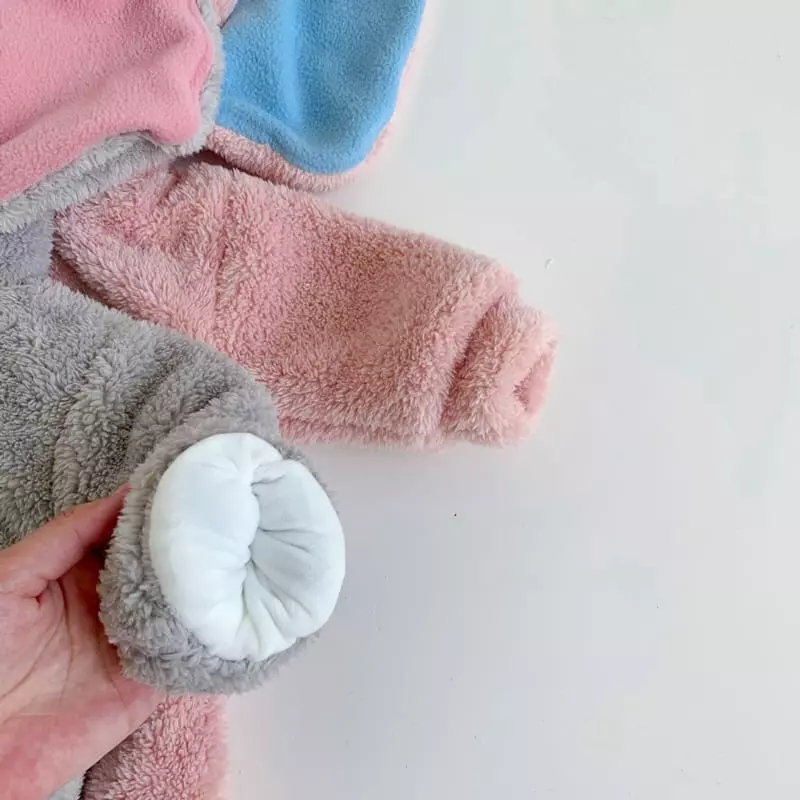 Reve Kid - Korean Children Fashion - #fashionkids - Bebe Dumbo Fleece Bodysuit - 2