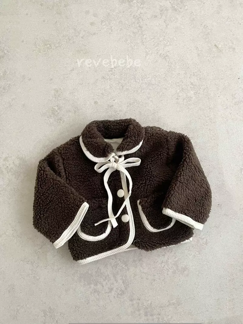 Reve Kid - Korean Children Fashion - #kidsshorts - Bebe Bbogle Ribbon Jacket - 2