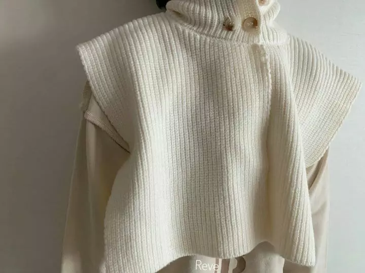 Reve Kid - Korean Children Fashion - #kidzfashiontrend - Knit Neck Cape
