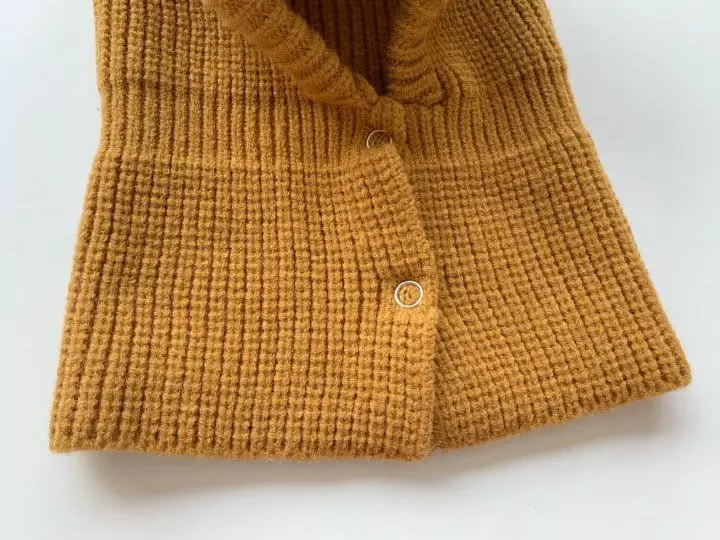 Reve Kid - Korean Children Fashion - #littlefashionista - Knit Hoody Neck Warmer - 3