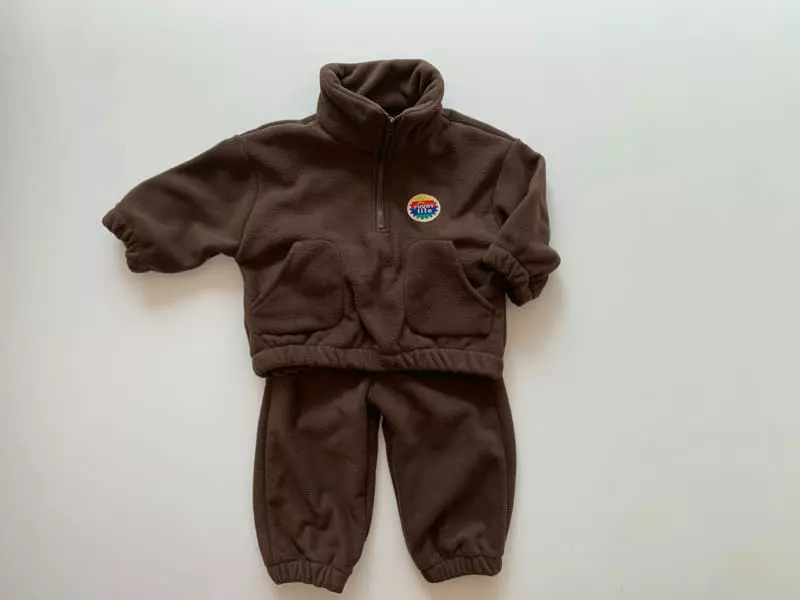 Reve Kid - Korean Children Fashion - #littlefashionista - Fleece Anorak Set