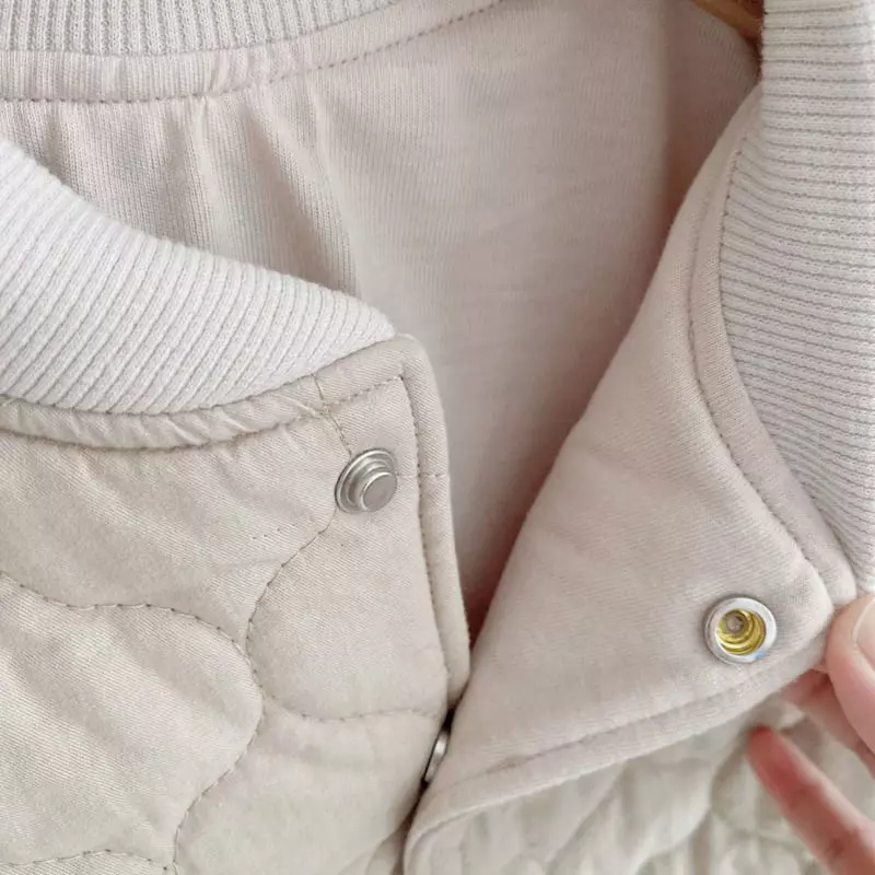 Reve Kid - Korean Children Fashion - #magicofchildhood - Bebe Round Collar Padding Bodysuit - 6