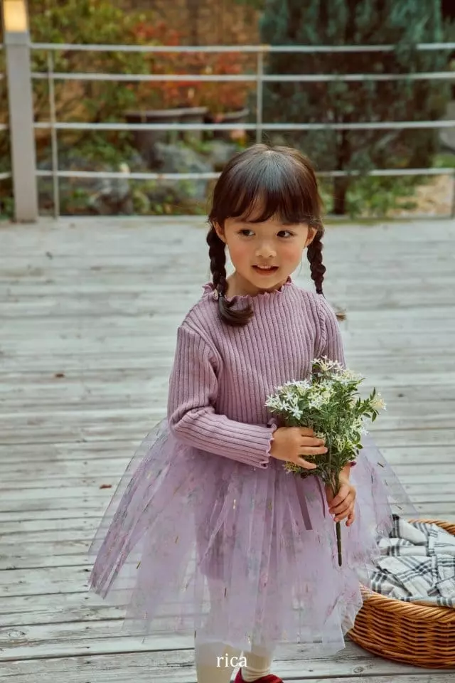 Rica - Korean Children Fashion - #Kfashion4kids - Chandelier Sha One-piece - 8