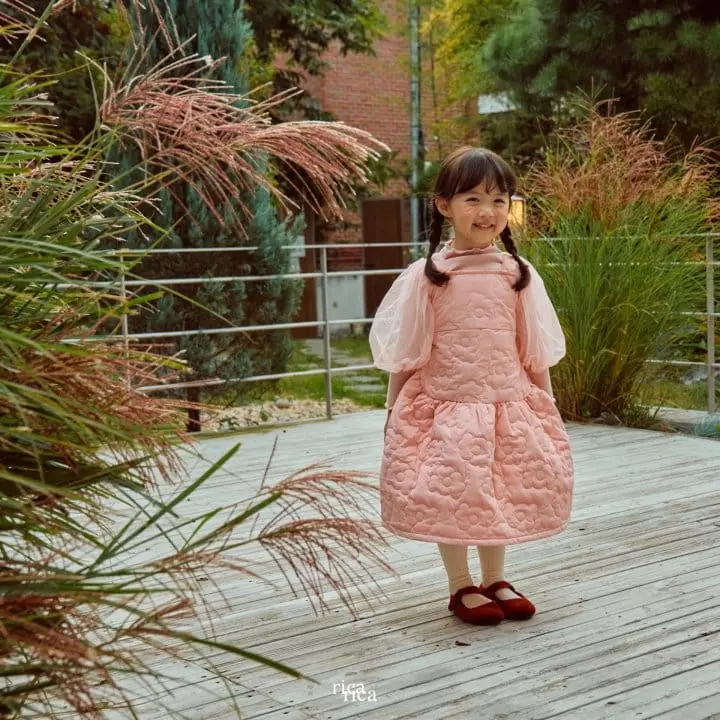 Rica - Korean Children Fashion - #Kfashion4kids - Blan Paded One-piece - 7