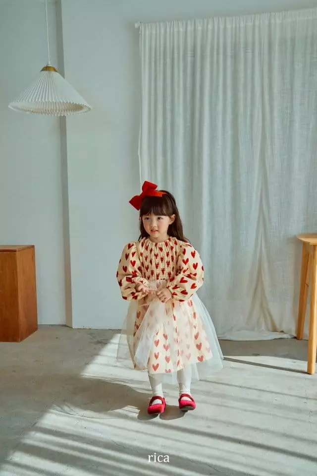 Rica - Korean Children Fashion - #prettylittlegirls - Heart One-piece - 4