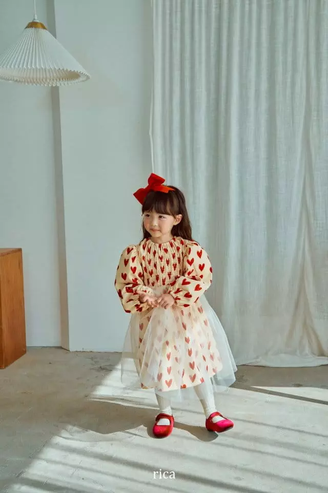 Rica - Korean Children Fashion - #childofig - Heart One-piece - 5