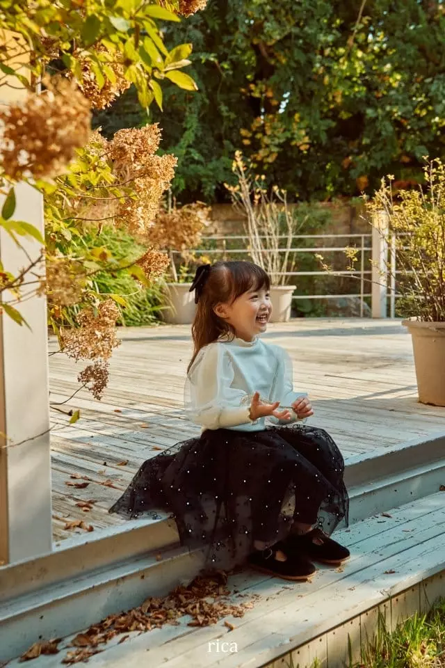 Rica - Korean Children Fashion - #childofig - Cream Burn Tee - 3