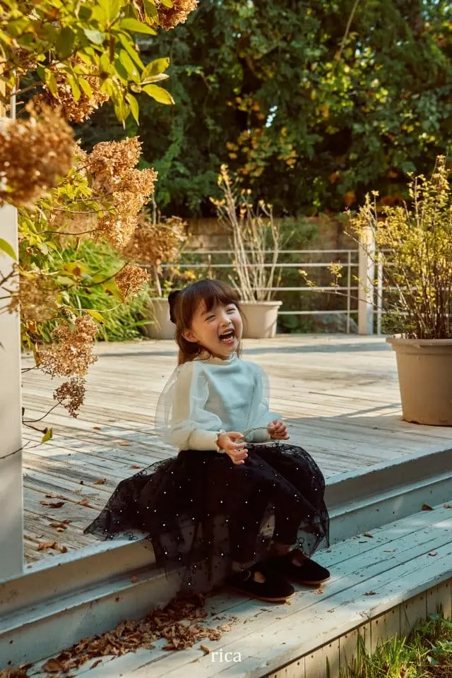 Rica - Korean Children Fashion - #childofig - Cream Burn Tee - 4