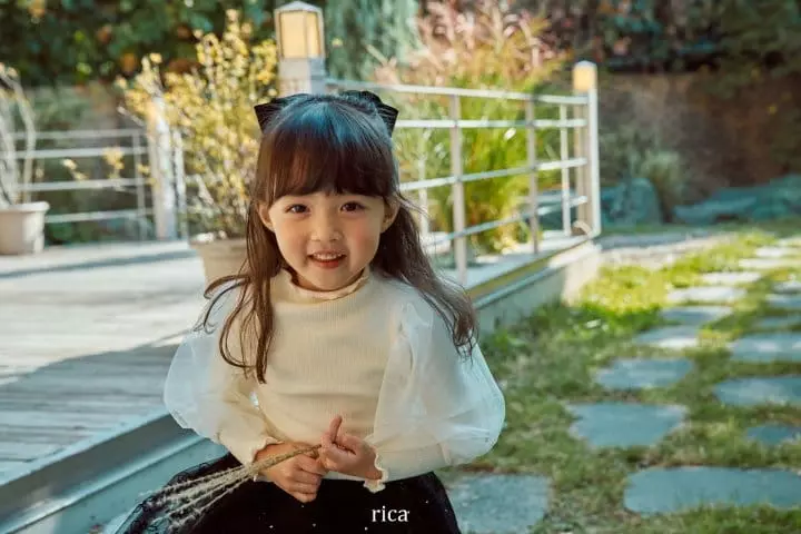 Rica - Korean Children Fashion - #designkidswear - Cream Burn Tee - 5