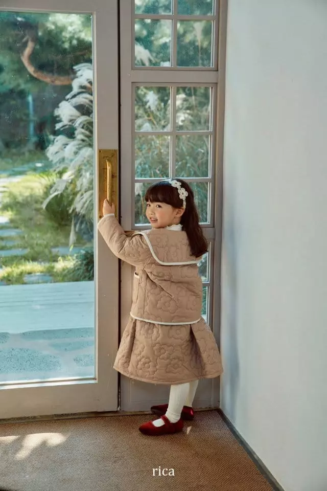 Rica - Korean Children Fashion - #childrensboutique - Blanc Padded Jumper - 4