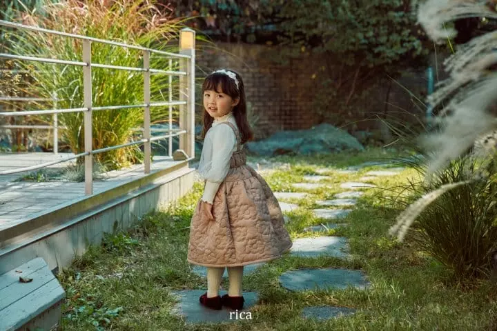 Rica - Korean Children Fashion - #designkidswear - Blan Paded One-piece