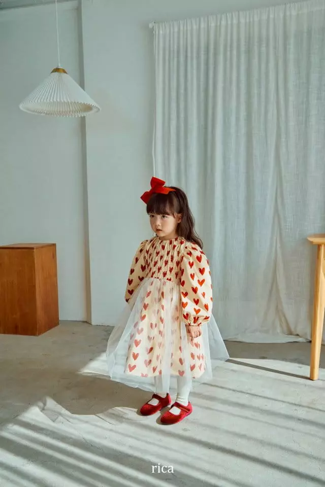 Rica - Korean Children Fashion - #discoveringself - Heart One-piece - 8