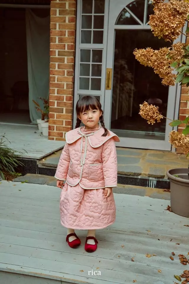 Rica - Korean Children Fashion - #discoveringself - Blanc Padded Jumper - 5