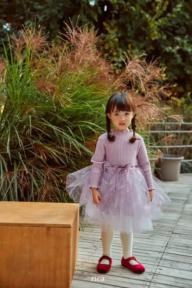 Rica - Korean Children Fashion - #discoveringself - Chandelier Sha One-piece - 3