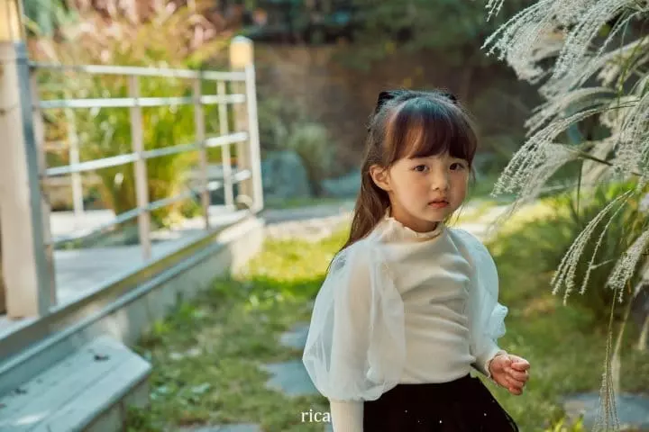 Rica - Korean Children Fashion - #fashionkids - Cream Burn Tee - 7