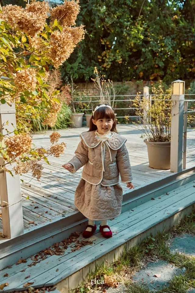 Rica - Korean Children Fashion - #kidsshorts - Blanc Padded Jumper - 7