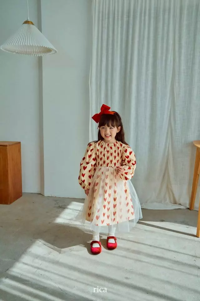Rica - Korean Children Fashion - #kidsstore - Heart One-piece - 11