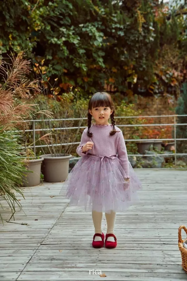 Rica - Korean Children Fashion - #kidsstore - Chandelier Sha One-piece - 6